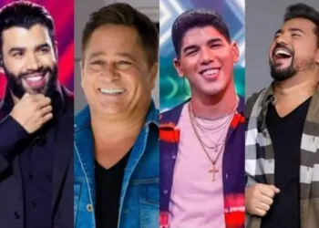 Cantores Gusttavo Lima, Leonardo, Zé Vaqueiro e Xand Avião