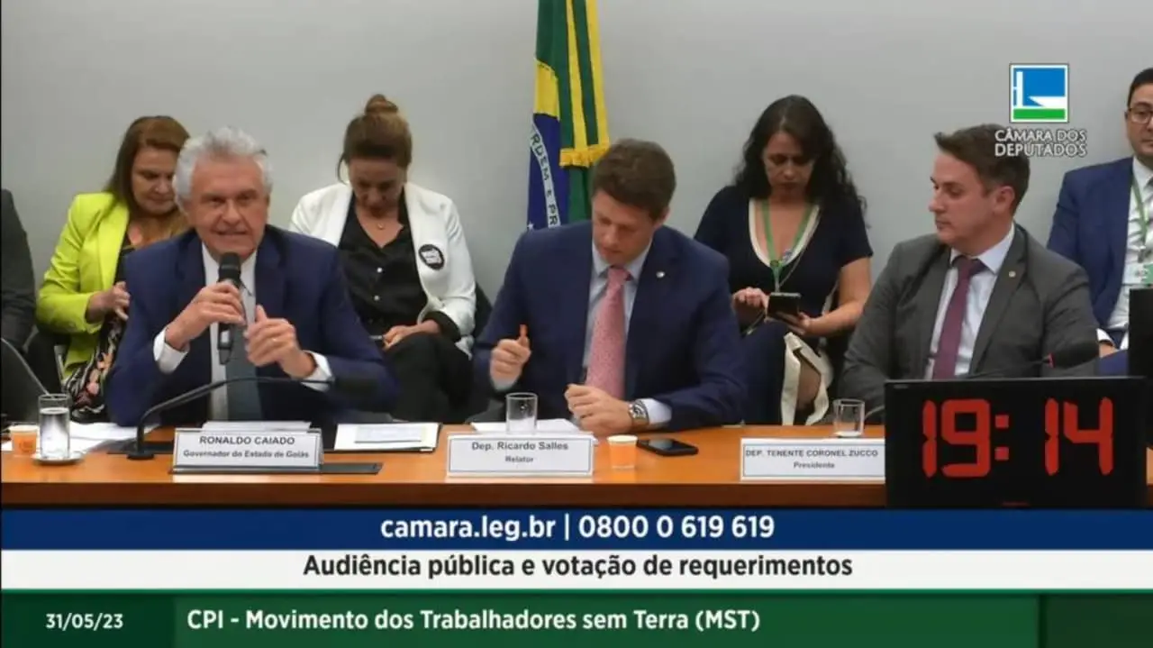 Caiado pediu que CPI investigue origem dos recursos do movimento. 