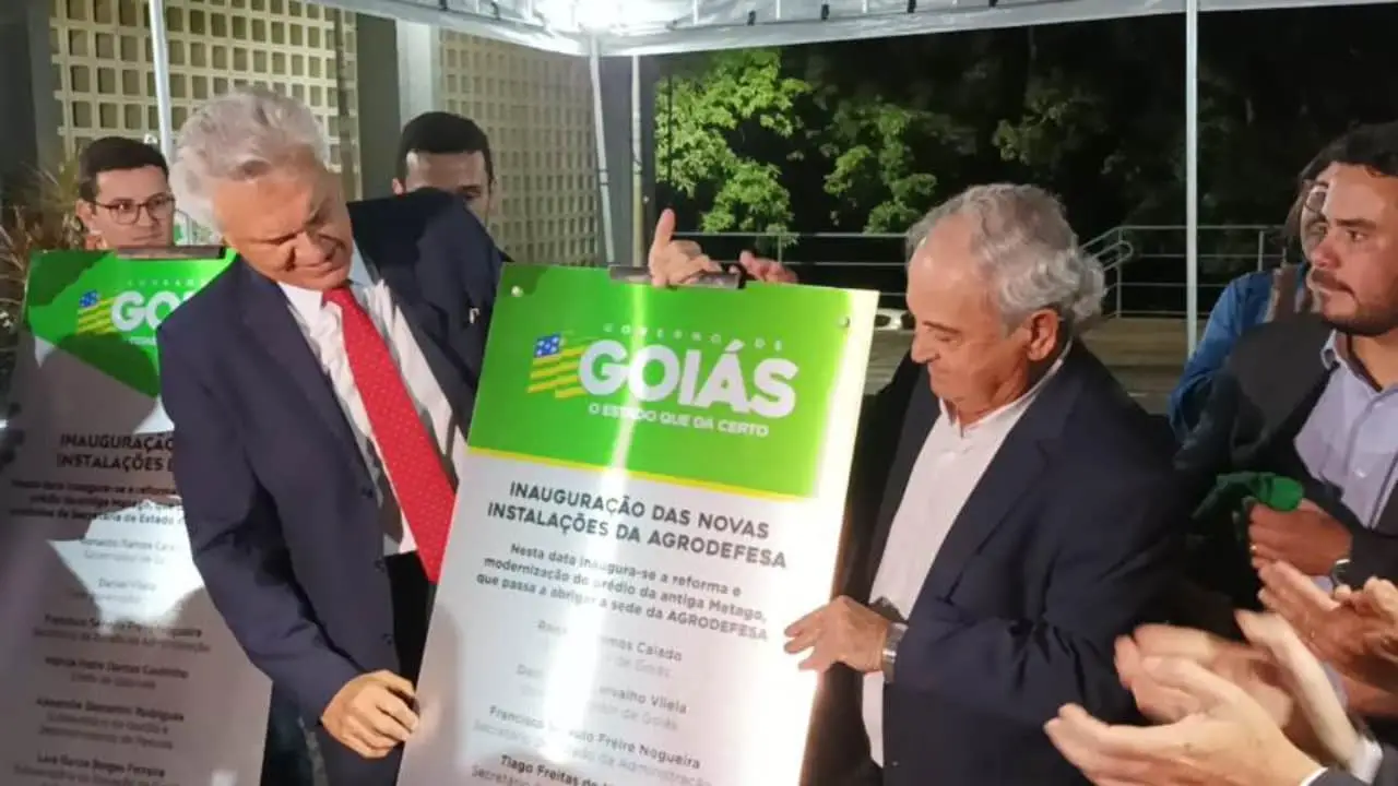 Nova sede da Agrodefesa é inaugurada em Goiânia 2 Ronaldo Caiado e José Essado