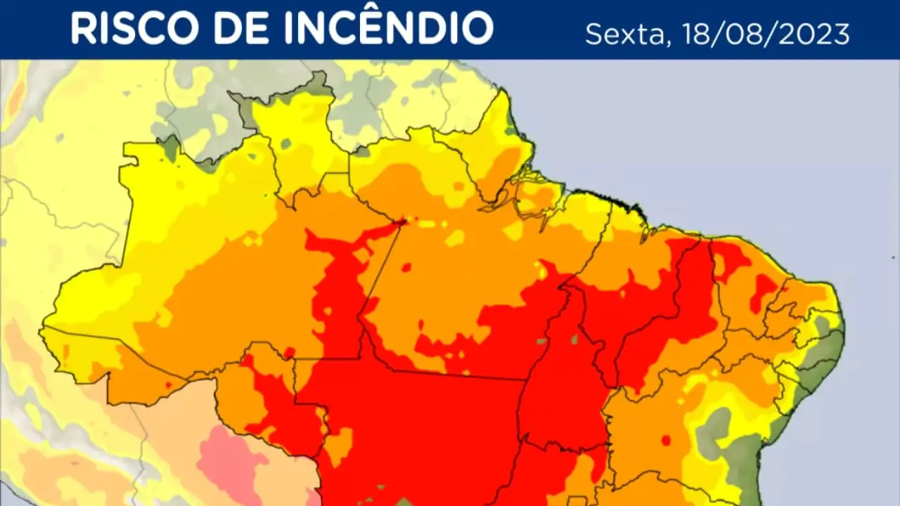 Ferramenta oferece mapas diários com indicativos de incêndios aos produtores 3 Levantamento do Indicativo de Incêndios tem abrangência nacional.