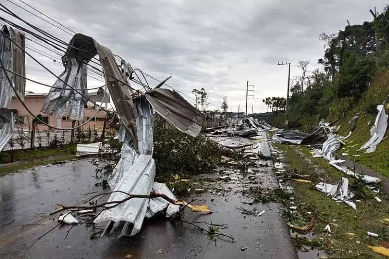Estragos após fortes chuvas