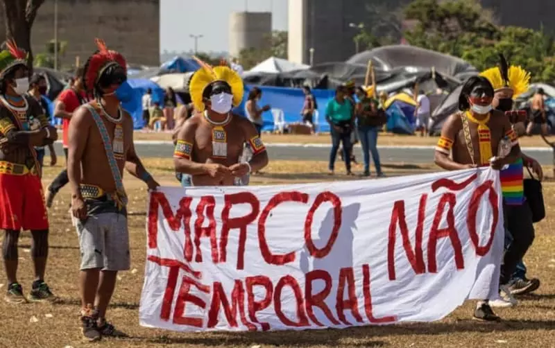 “Consequências drásticas para agropecuária”, diz CNA sobre o marco temporal 2 Protesto