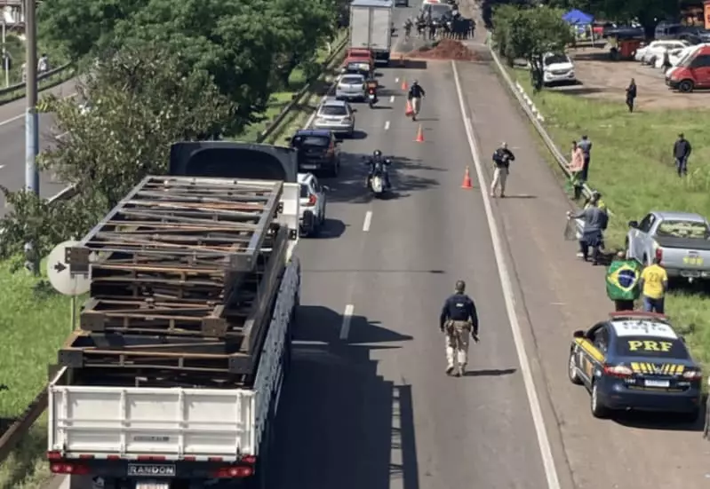 Rodovias bloqueadas