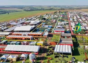 Vista aérea do Show Rural Coopavel.