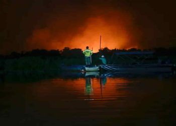 Equipes da Força Nacional reforçam combate ao fogo no Pantanal
