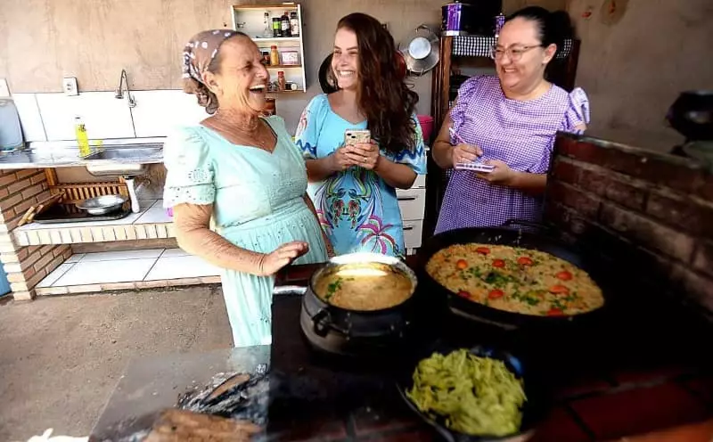 Receitas no fogão de lenha