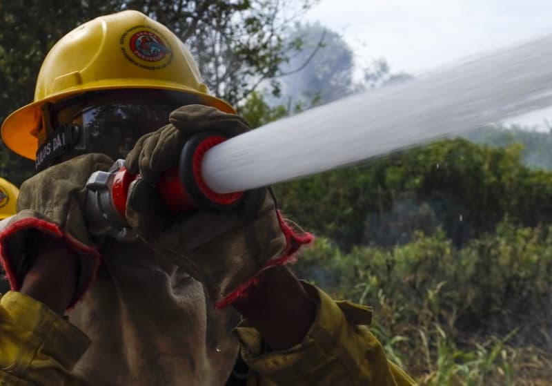 Incêndios controlados no Pantanal 