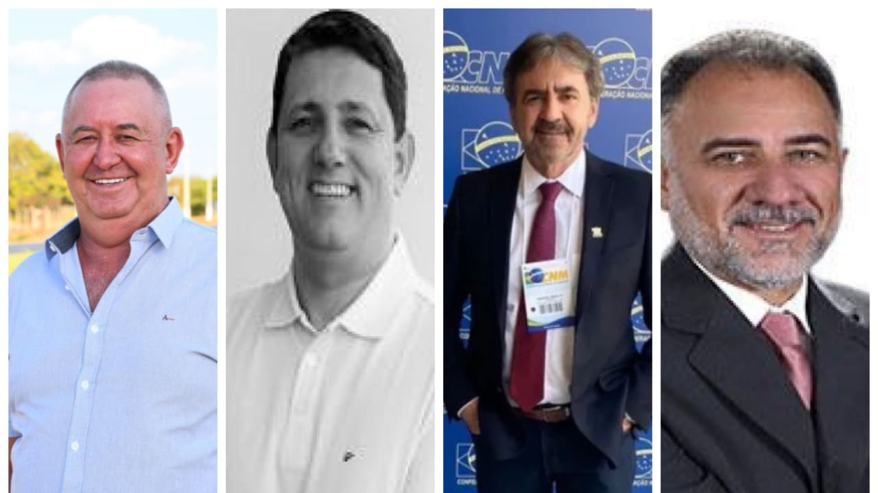 Adelar Eloi, Bira, Neo e Zé Augusto, candidatos a prefeito de Formosa do Rio Preto-BA. 