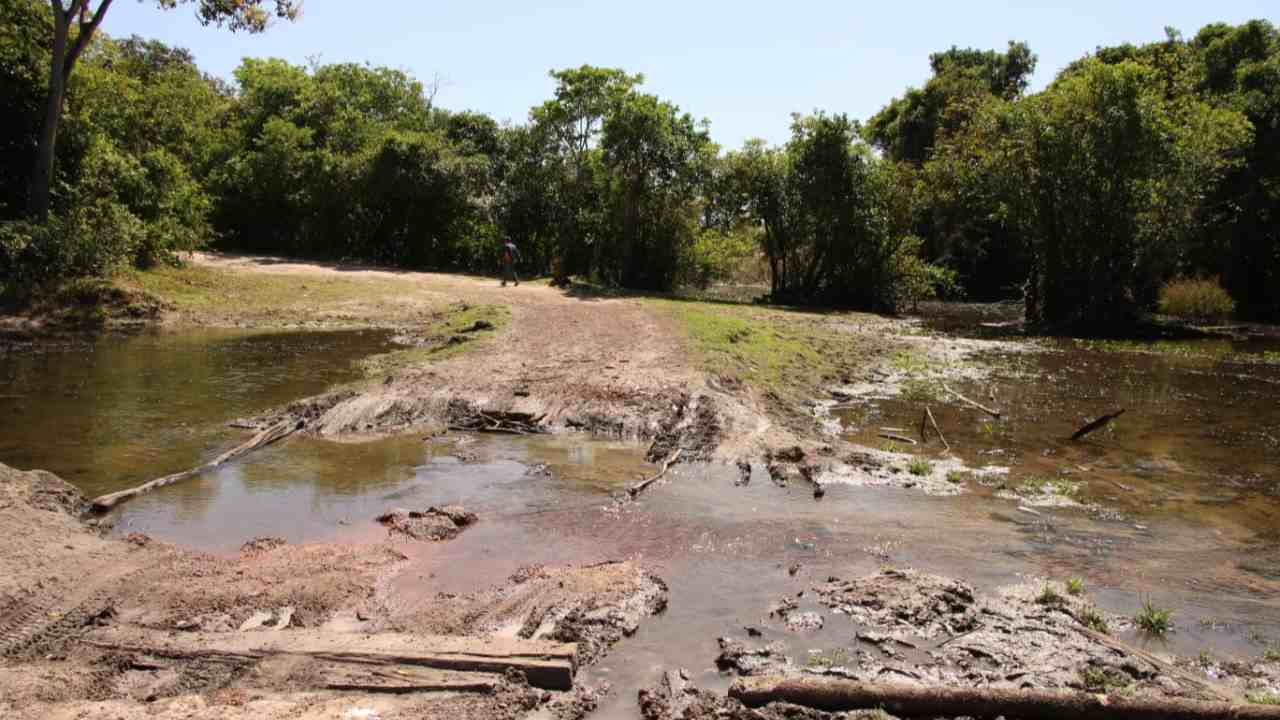 Baixa nos rios permite travessia de carro na Ilha do Bananal; assista ao Vídeo