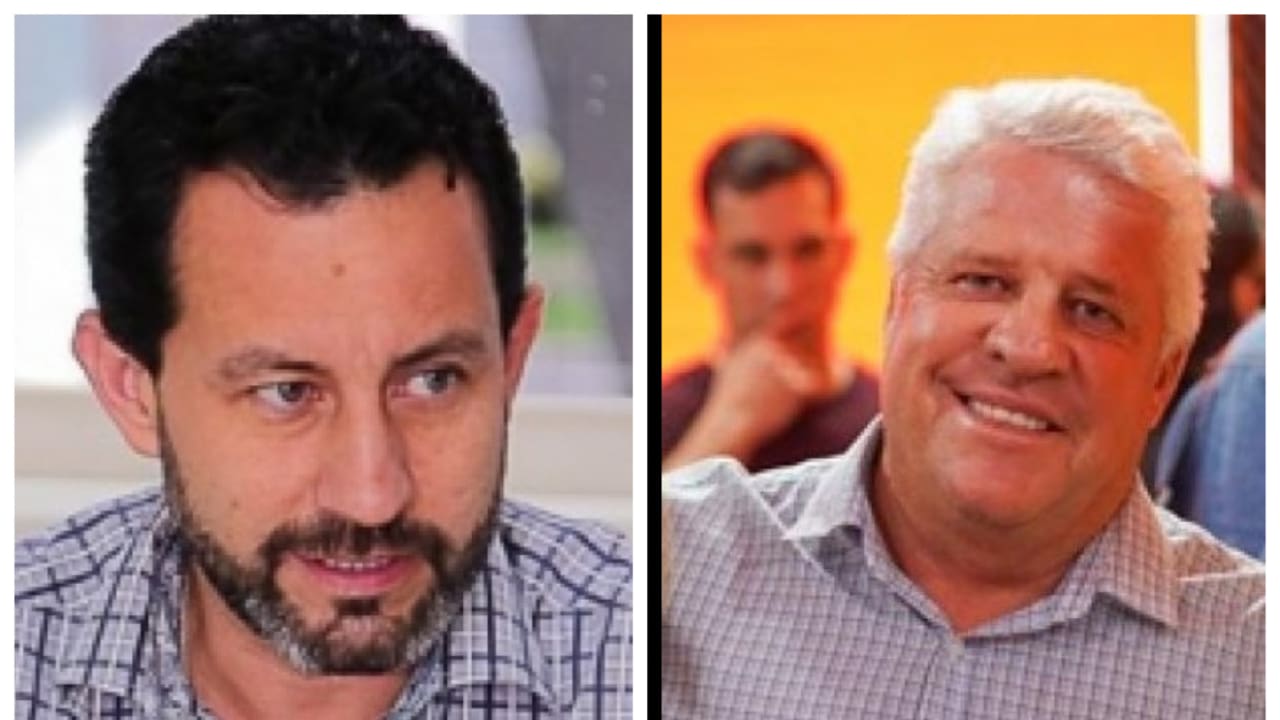 Leandro Felix Pereira e Diogenes Jacobsen, candidatos a prefeito de Nova Mutum-MT. 