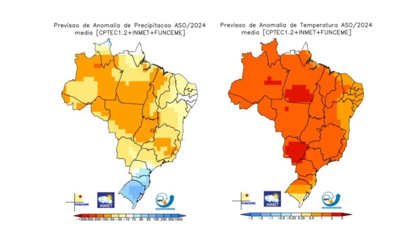 Temperatura deve ficar alta em boa parte do Brasil. 