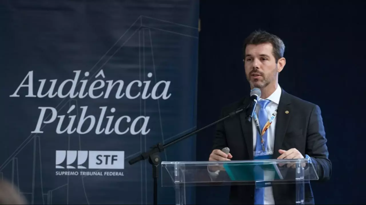 Bruno Lucchi, diretor técnico da CNA, em audiência no STF. 