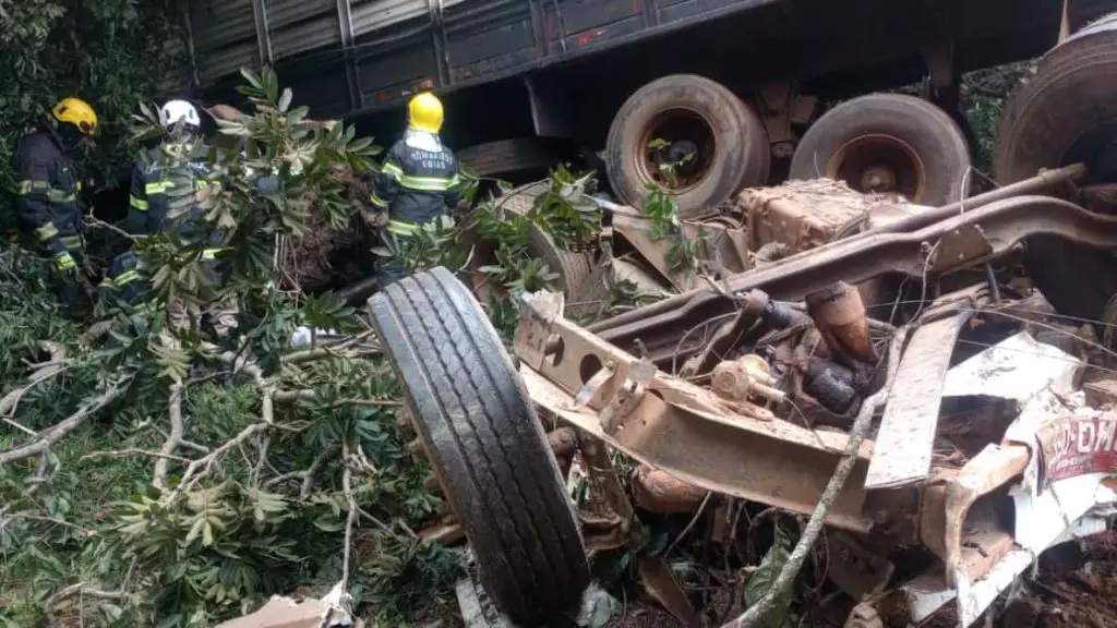 Acidente com caminhão carregado de gado deixa três pessoas mortas em Goiás 2 acidente com caminhão de gado