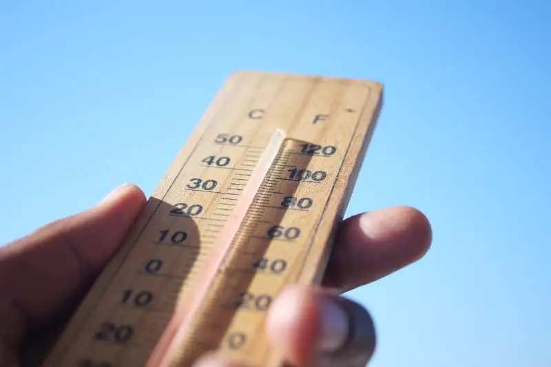 Calor acima da media