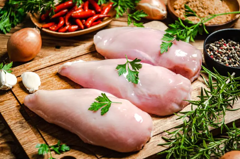 Mercado de carne de frango