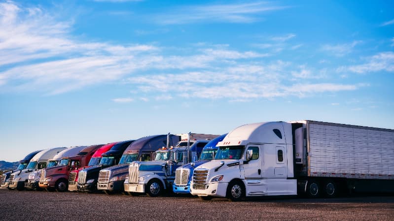 Frota de caminhões