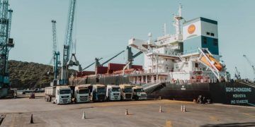 Primeiro carregamento de DDG parte do Brasil rumo à China