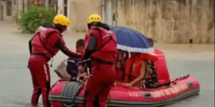 Chuvas intensas ampliam áreas em emergência e mantêm alerta no Nordeste 1 Chuvas intensas ampliam áreas em emergência e mantêm alerta no Nordeste